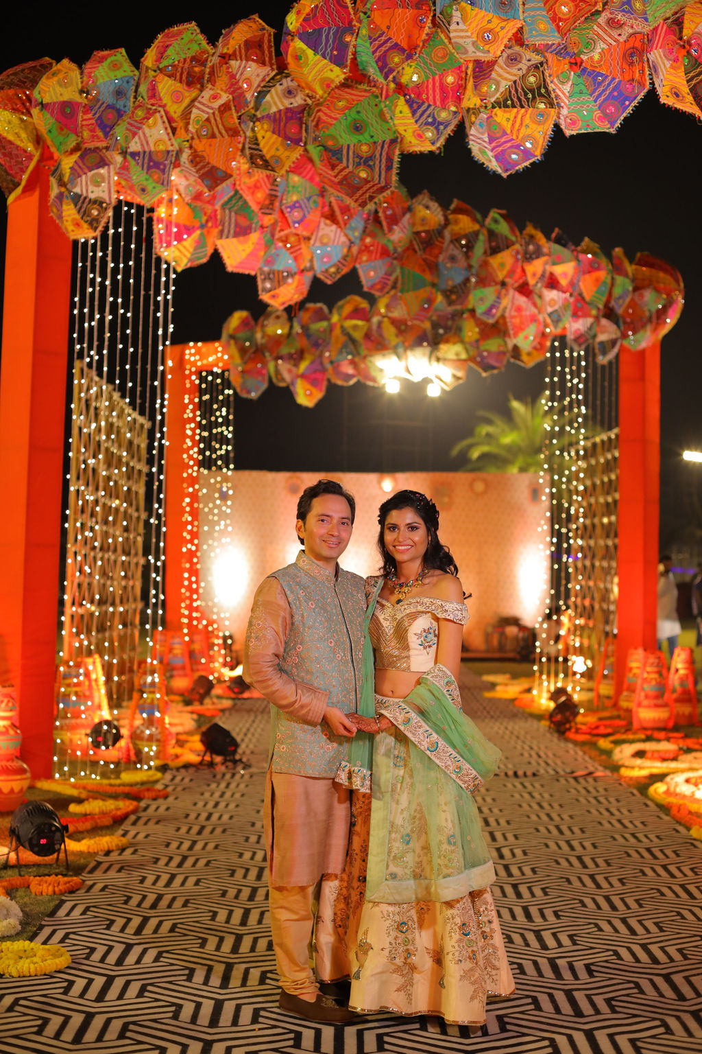 couple at musical reception