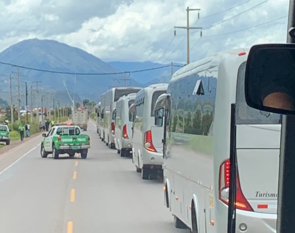 Our bus caravan